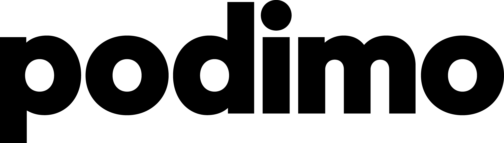 Logo for the podcast app Podimo